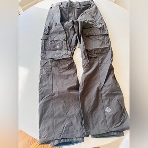 Salomon Unisex Dark Gray Cargo Snow Pants